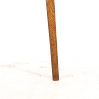 An Arts & Crafts Oak Stool with Professional Reupholstered Leather Seat - Thumbnail 17