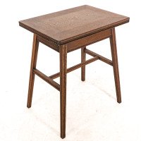 William Birch. Arts & Crafts Oak Card or Game Table with a Swivel & Fold Out Top - Thumbnail 4