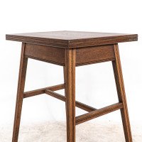 William Birch. Arts & Crafts Oak Card or Game Table with a Swivel & Fold Out Top - Thumbnail 11