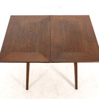 William Birch. Arts & Crafts Oak Card or Game Table with a Swivel & Fold Out Top - Thumbnail 14