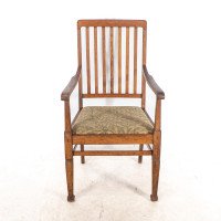 Shapland & Petter. A Pair of Arts & Crafts Oak Armchair - Thumbnail 4