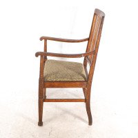 Shapland & Petter. A Pair of Arts & Crafts Oak Armchair - Thumbnail 6
