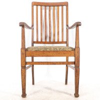 Shapland & Petter. A Pair of Arts & Crafts Oak Armchair - Thumbnail 11