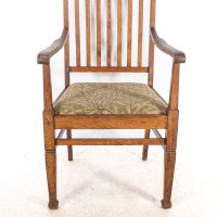 Shapland & Petter. A Pair of Arts & Crafts Oak Armchair - Thumbnail 12