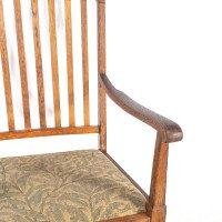 Shapland & Petter. A Pair of Arts & Crafts Oak Armchair - Thumbnail 14