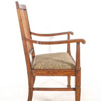 Shapland & Petter. A Pair of Arts & Crafts Oak Armchair - Thumbnail 15