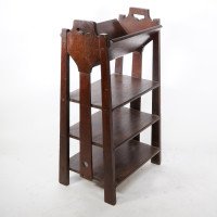 Lakeside Craft Shop – American Arts and Crafts Oak Bookcase (c.1910) - Thumbnail 4