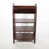 Lakeside Craft Shop – American Arts and Crafts Oak Bookcase (c.1910) - Thumbnail 5