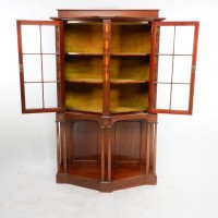 G. M. Ellwood for J. S. Henry – Arts & Crafts Mahogany & Inlaid Cabinet - Thumbnail 3
