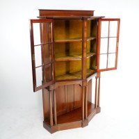 G. M. Ellwood for J. S. Henry – Arts & Crafts Mahogany & Inlaid Cabinet - Thumbnail 4