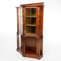 G. M. Ellwood for J. S. Henry – Arts & Crafts Mahogany & Inlaid Cabinet - Thumbnail 5