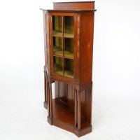 G. M. Ellwood for J. S. Henry – Arts & Crafts Mahogany & Inlaid Cabinet - Thumbnail 6