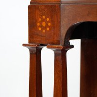 G. M. Ellwood for J. S. Henry – Arts & Crafts Mahogany & Inlaid Cabinet - Thumbnail 13