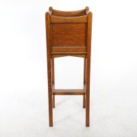 Shapland & Petter – Arts and Crafts Oak Planter with Copper Panels - Thumbnail 4
