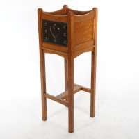 Shapland & Petter – Arts and Crafts Oak Planter with Copper Panels - Thumbnail 6