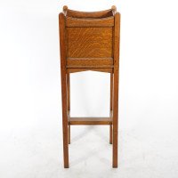 Shapland & Petter – Arts and Crafts Oak Planter with Copper Panels - Thumbnail 7