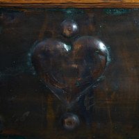 Shapland & Petter – Arts and Crafts Oak Planter with Copper Panels - Thumbnail 11