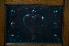 Shapland & Petter – Arts and Crafts Oak Planter with Copper Panels - Thumbnail 12
