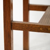 Shapland & Petter – Arts and Crafts Oak Planter with Copper Panels - Thumbnail 16