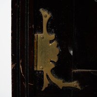 An Aesthetic Movement Mahogany Corner Cabinet with Incised Floral Decoration - Thumbnail 13