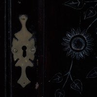 An Aesthetic Movement Mahogany Corner Cabinet with Incised Floral Decoration - Thumbnail 15