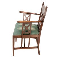 William Birch. An Aesthetic Movement Walnut Armchair with Turned Ball Finials - Thumbnail 5