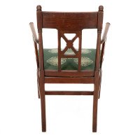 William Birch. An Aesthetic Movement Walnut Armchair with Turned Ball Finials - Thumbnail 19