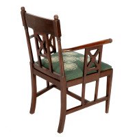 William Birch. An Aesthetic Movement Walnut Armchair with Turned Ball Finials - Thumbnail 20
