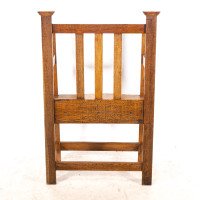 An Arts & Crafts Hall Seat in the Glasgow-Style with Extended Capped Tops - Thumbnail 7