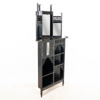 Heals, attributed. An Anglo-Japanese Aesthetic Movement Butterfly Corner Cabinet - Thumbnail 2