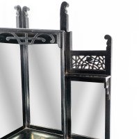 Heals, attributed. An Anglo-Japanese Aesthetic Movement Butterfly Corner Cabinet - Thumbnail 8