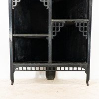 Heals, attributed. An Anglo-Japanese Aesthetic Movement Butterfly Corner Cabinet - Thumbnail 14