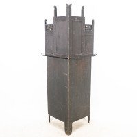 Heals, attributed. An Anglo-Japanese Aesthetic Movement Butterfly Corner Cabinet - Thumbnail 19