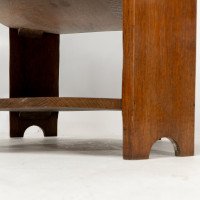 Heals and Son. An Arts and Crafts oak bookcase/side tables - Thumbnail 9