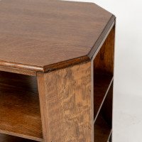 Heals and Son. An Arts and Crafts oak bookcase/side tables - Thumbnail 12