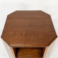 Heals and Son. An Arts and Crafts oak bookcase/side tables - Thumbnail 13