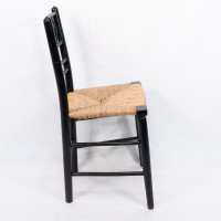 Philip Webb, attributed. Morris & Co., Aesthetic Movement Pair Rush Seat Sussex Chairs - Thumbnail 16