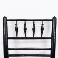Philip Webb, attributed. Morris & Co., Aesthetic Movement Pair Rush Seat Sussex Chairs - Thumbnail 17