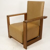 Gordon Russell, W. H. Russell. A Pair of Arts & Crafts Oak Reclining Armchairs - Thumbnail 6
