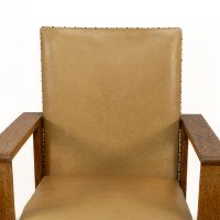 Gordon Russell, W. H. Russell. A Pair of Arts & Crafts Oak Reclining Armchairs - Thumbnail 10