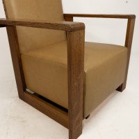Gordon Russell, W. H. Russell. A Pair of Arts & Crafts Oak Reclining Armchairs - Thumbnail 14