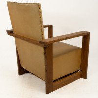 Gordon Russell, W. H. Russell. A Pair of Arts & Crafts Oak Reclining Armchairs - Thumbnail 16