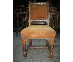 J. P. Seddon, Exhibited Crystal Palace 1851. Six Gothic Revival Oak Dining Chairs - Thumbnail 4