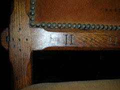 J. P. Seddon, Exhibited Crystal Palace 1851. Six Gothic Revival Oak Dining Chairs - Thumbnail 10