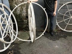 Four Victorian Cast Iron Industrial Circular Windows with Pivoting Openers - Thumbnail 5