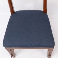 E. W. Pugin. A Walnut Side Chair with Curvaceous Back Rest with Oak Pegs - Thumbnail 9