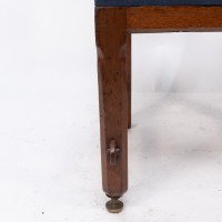 E. W. Pugin. A Walnut Side Chair with Curvaceous Back Rest with Oak Pegs - Thumbnail 16