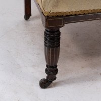 Stephen Webb for Collinson & Lock attributed. Late Victorian Inlaid Mahogany Armchair - Thumbnail 10