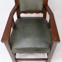 Heal and Son, Attributed – Arts and Crafts Oak Six Legged Armchair - Thumbnail 10
