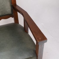 Heal and Son, Attributed – Arts and Crafts Oak Six Legged Armchair - Thumbnail 11